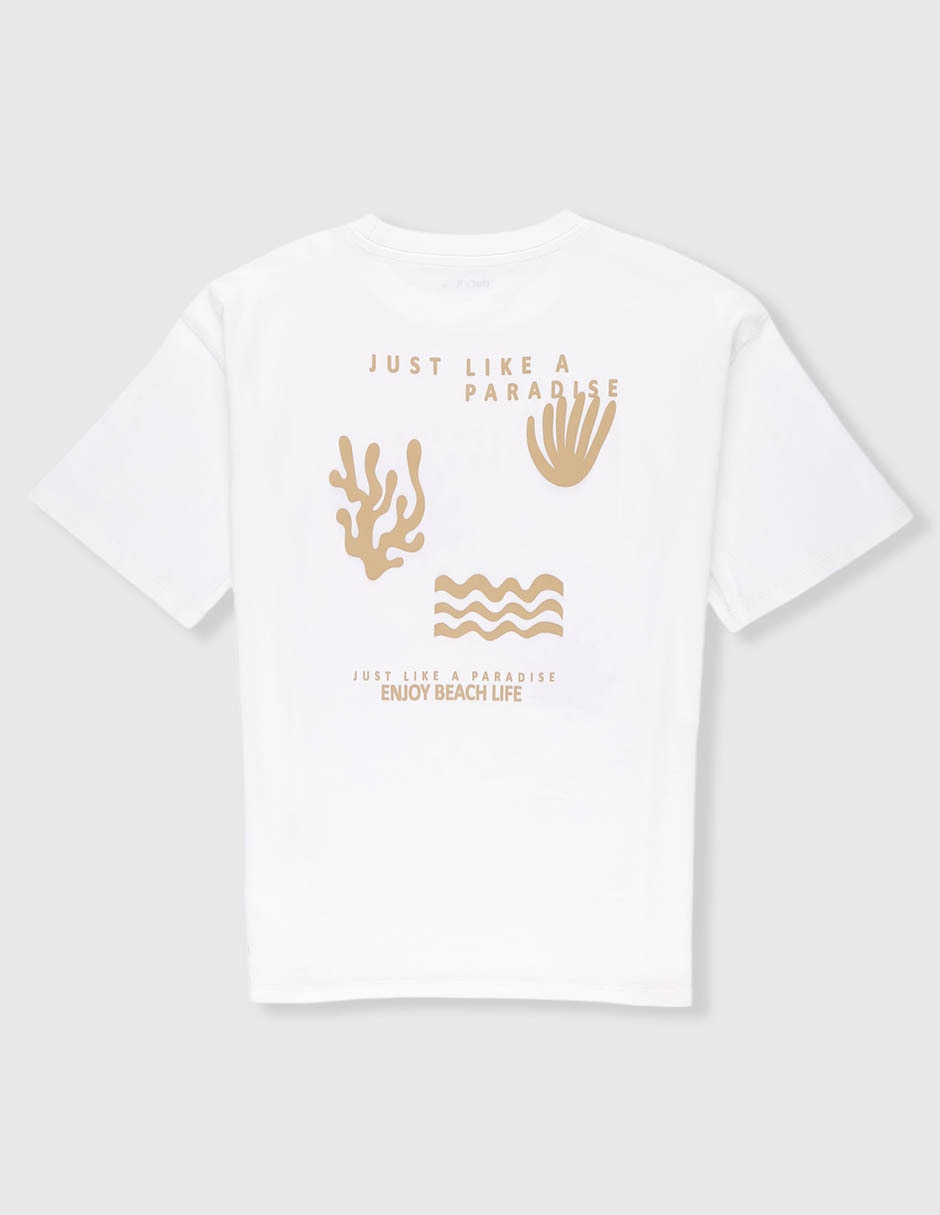 Playera manga corta para niño