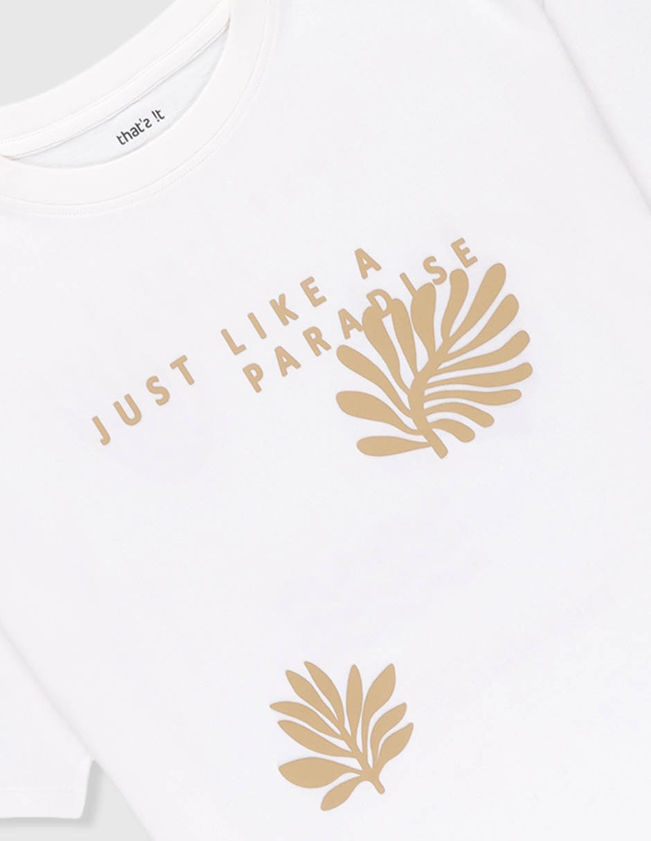 Playera manga corta para niño