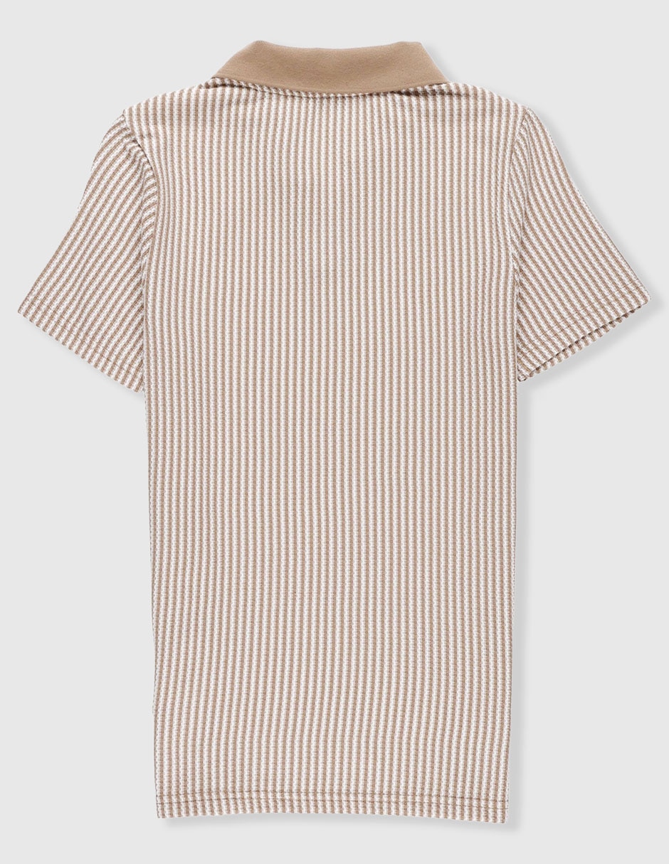 Playera tipo polo de algodón para niño 3