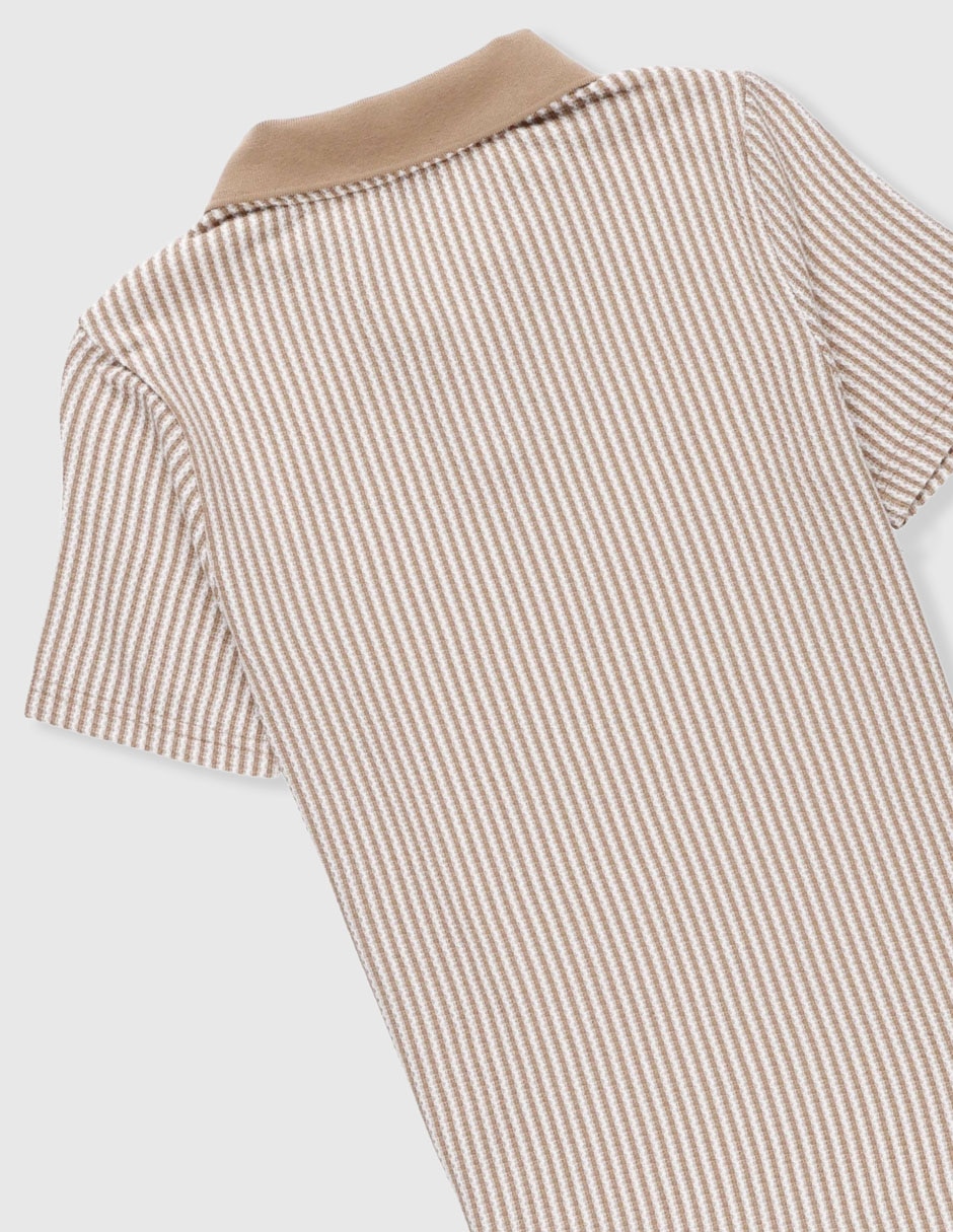 Playera tipo polo de algodón para niño 5