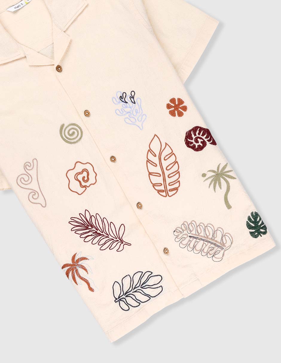 Camisa de algodón manga corta para niño 4