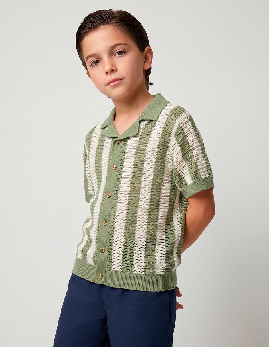 Camisa de algodón para niño