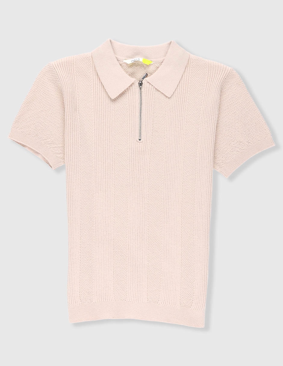Playera tipo polo de algodón para niño Playera tipo polo de algodón para niño