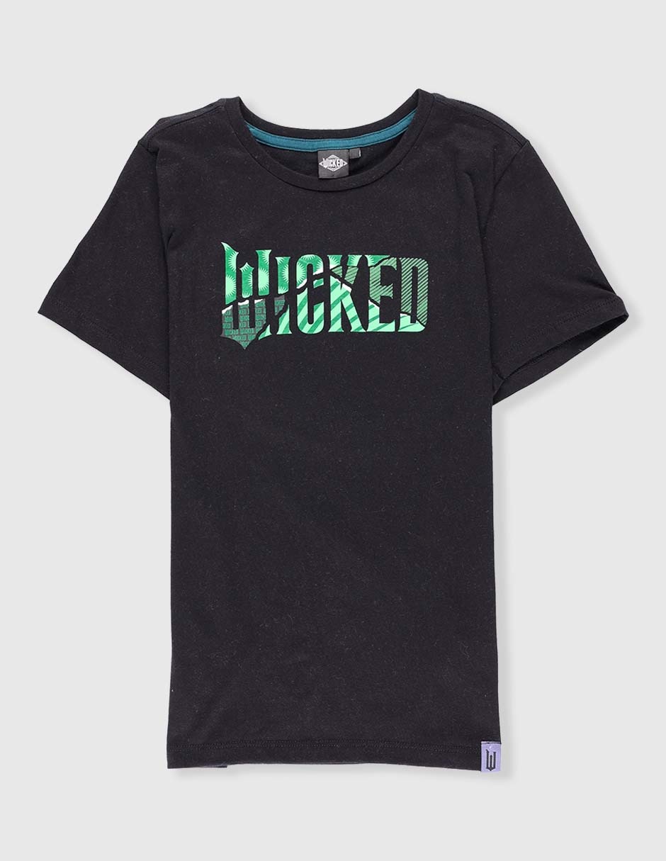 Playera Wicked manga corta para niño