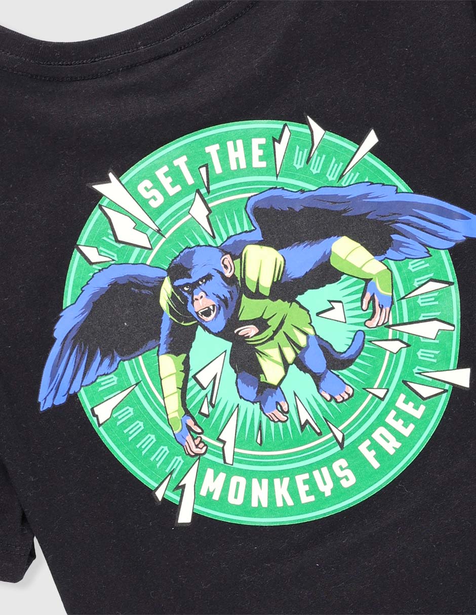 Playera Wicked manga corta para niño