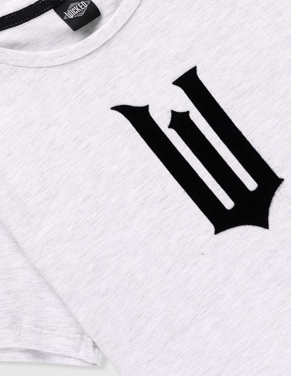 Playera Wicked manga corta para niño