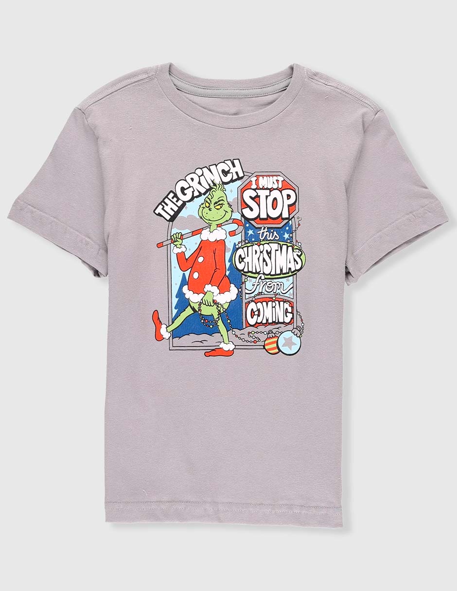 Playera Grinch manga corta para niño Playera Grinch manga corta para niño