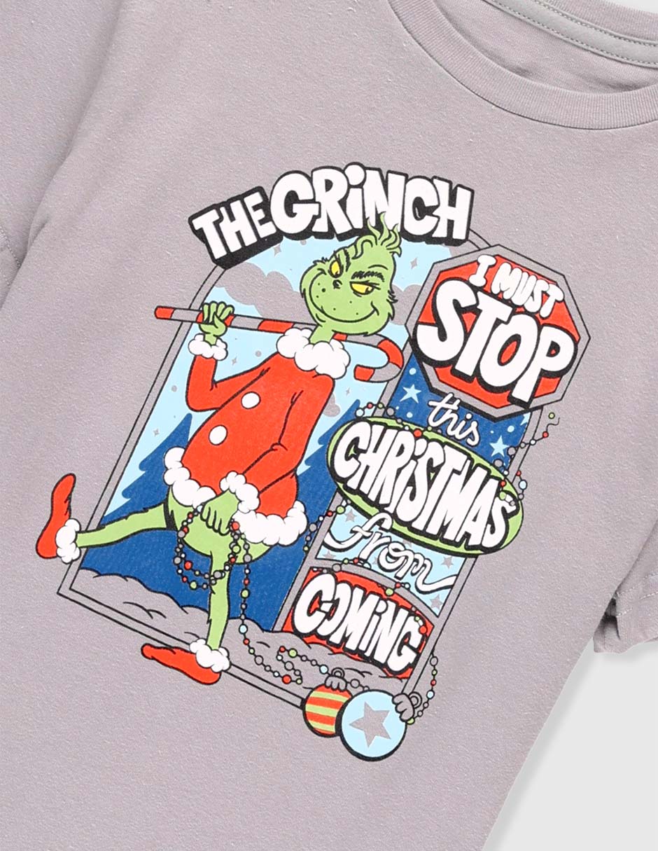 Playera Grinch manga corta para niño