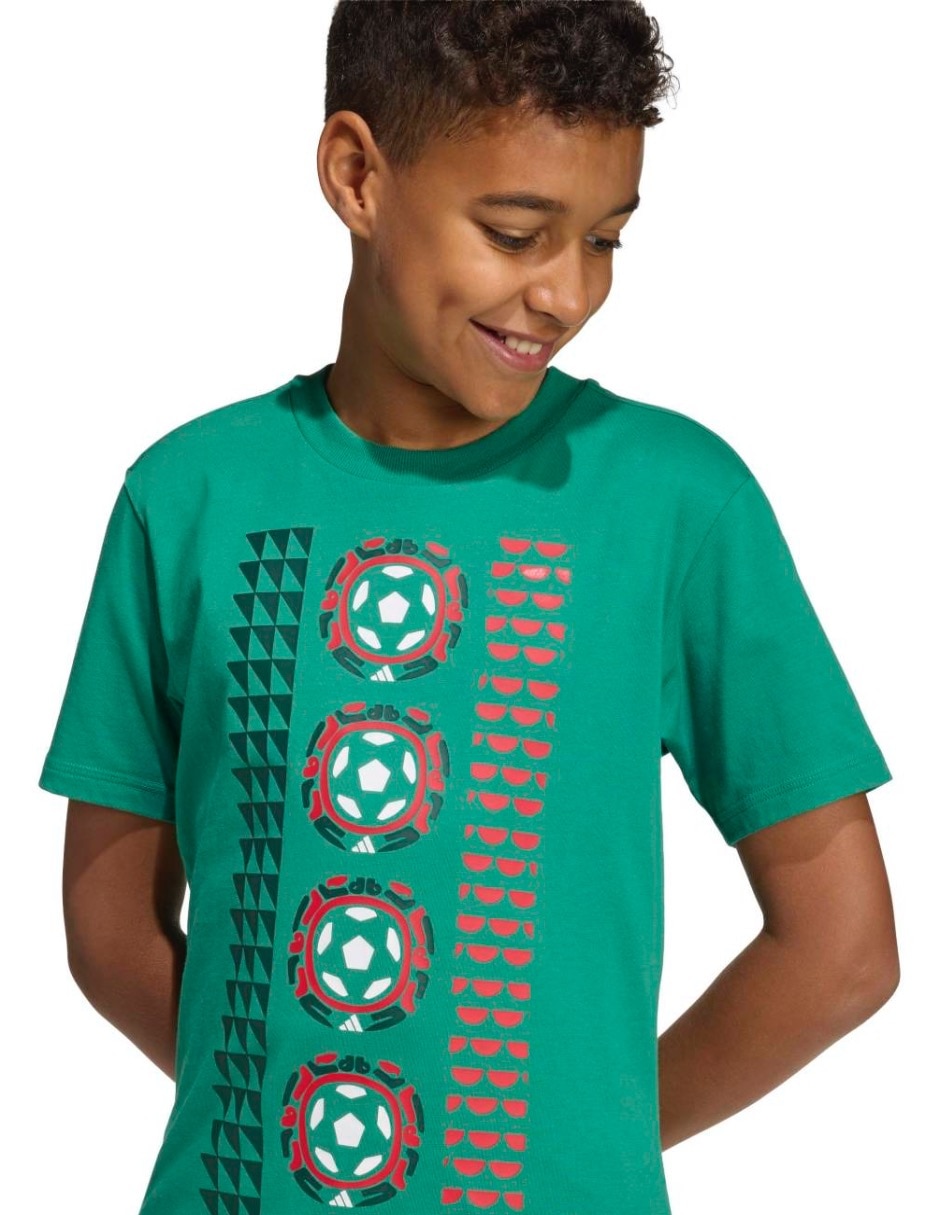 Playera Adidas México manga corta infantil