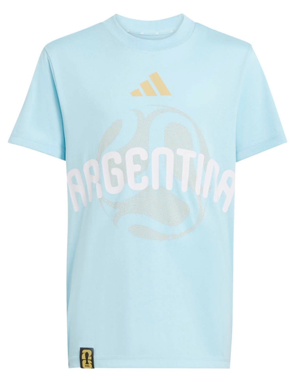 Playera Adidas Arg Olp Tee Y manga corta para niño