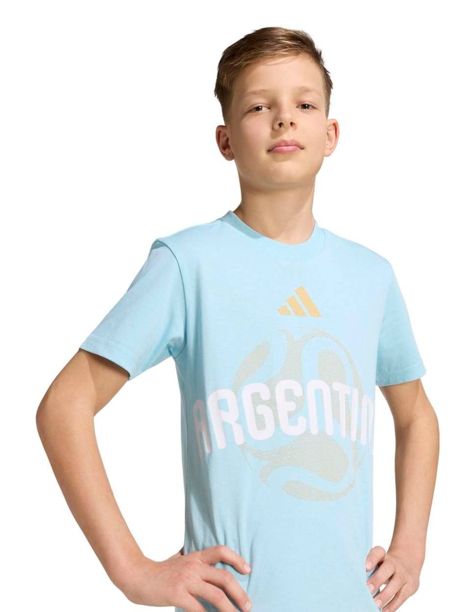 Playera Adidas Arg Olp Tee Y manga corta para niño