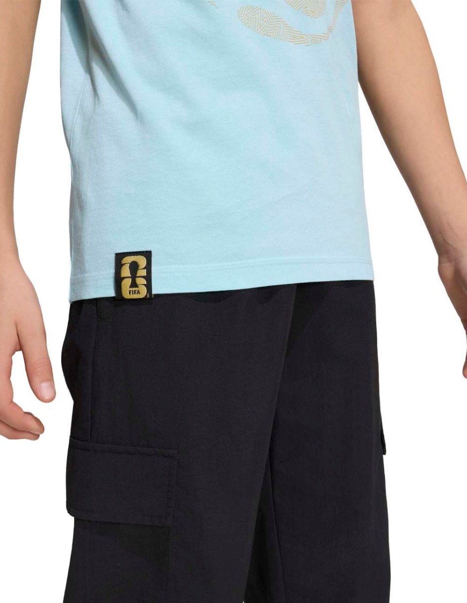 Playera Adidas Arg Olp Tee Y manga corta para niño