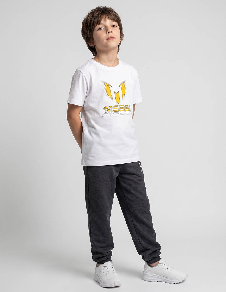 Playera Messi manga corta para niño Playera Messi manga corta para niño
