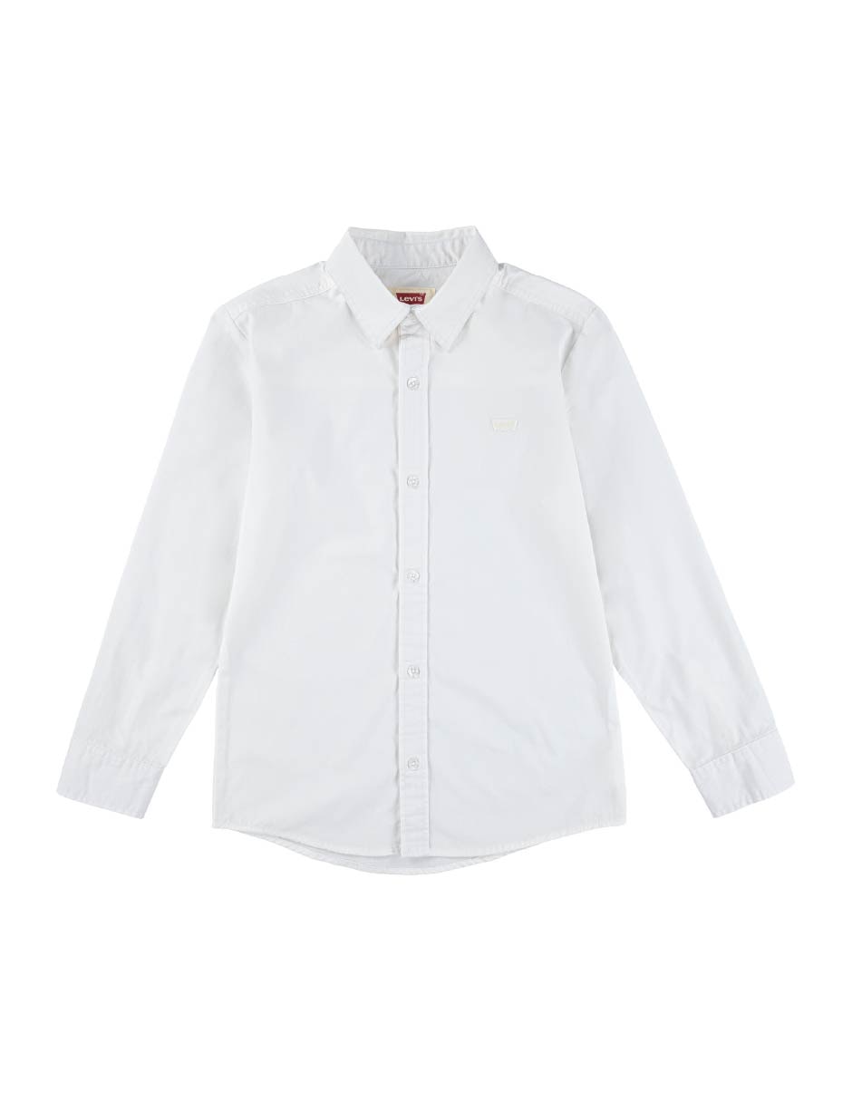 Camisa casual de algodón manga larga para niño Camisa casual de algodón manga larga para niño