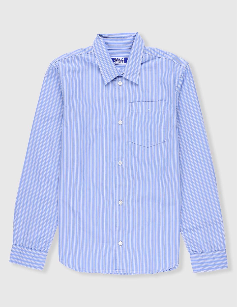Camisa casual Jack & Jones de algodón manga larga para niño