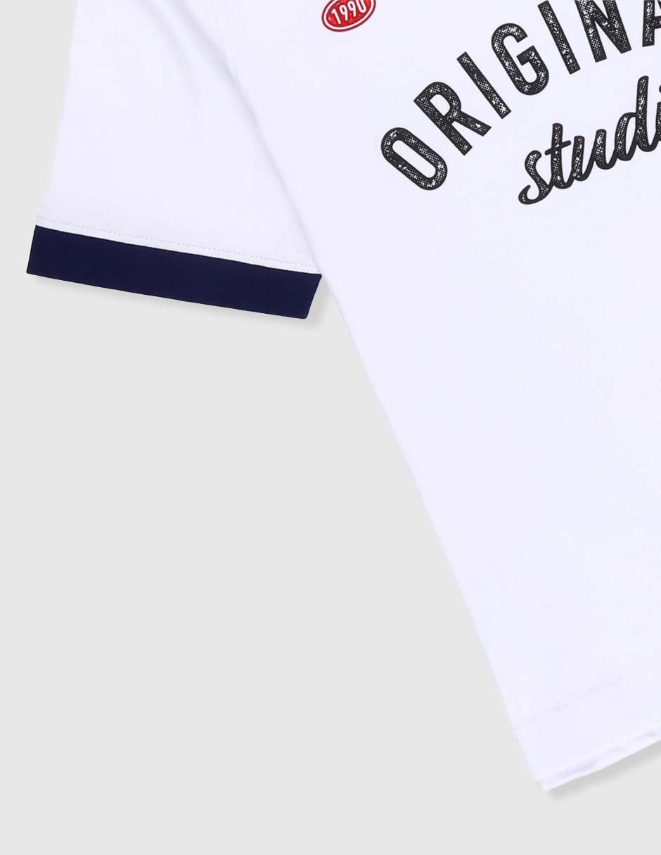 Playera manga corta para niño