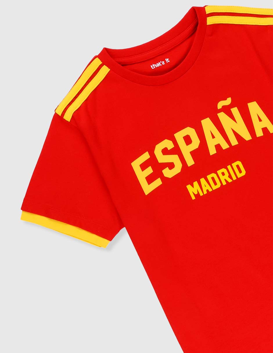 Playera España manga corta para niño