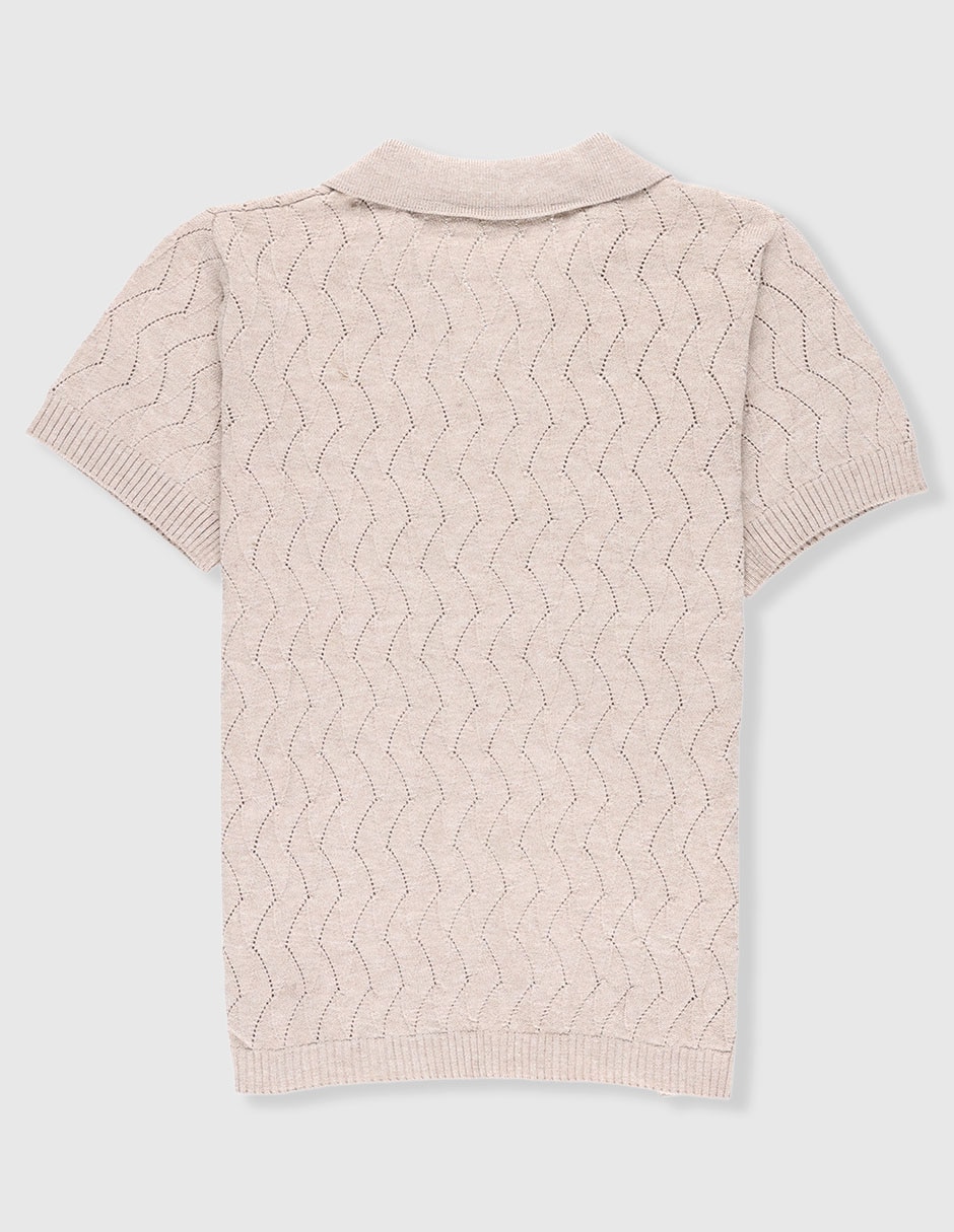 Camisa casual manga corta para niño