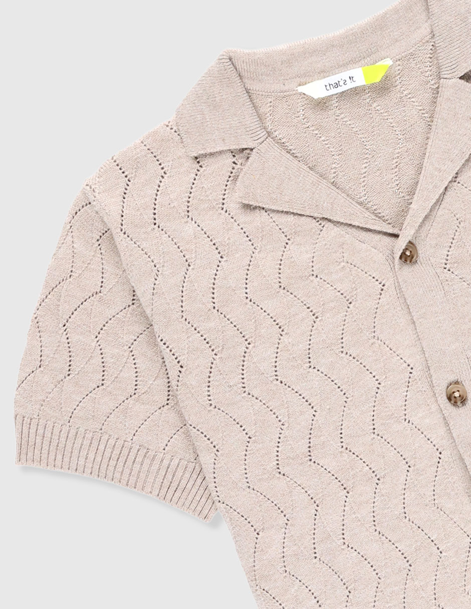Camisa casual manga corta para niño