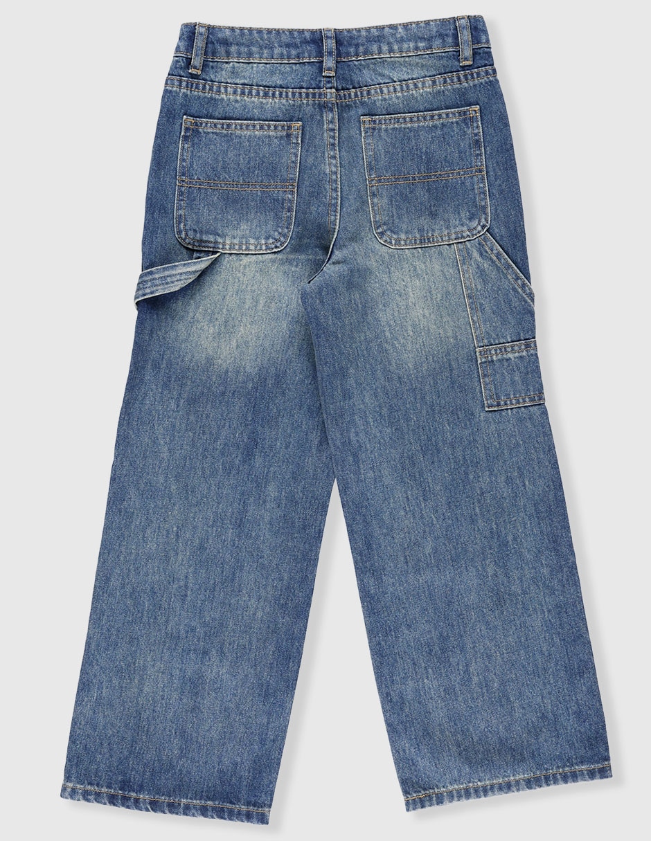 Jeans amplio That's It lavado stone wash para niño