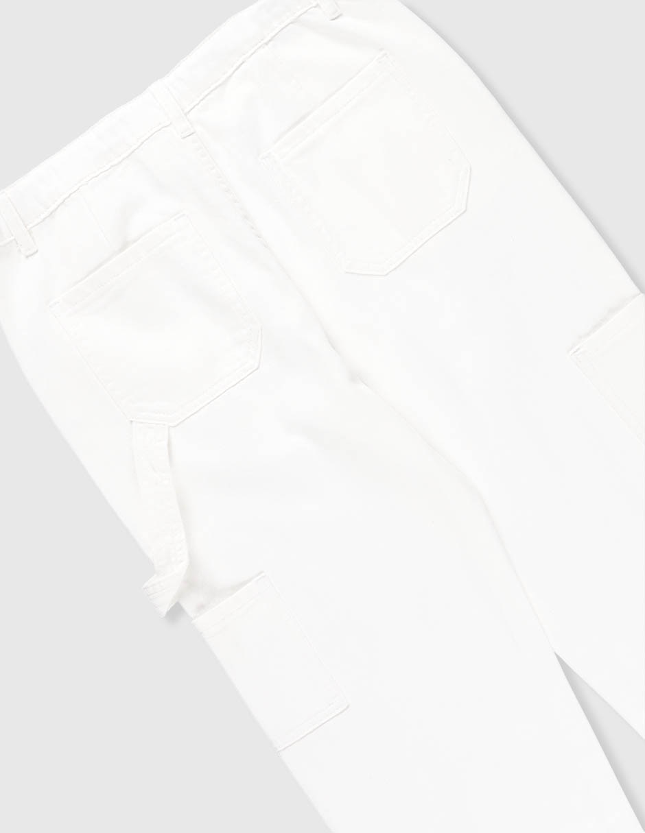 Jeans cargo amplio para niño 7