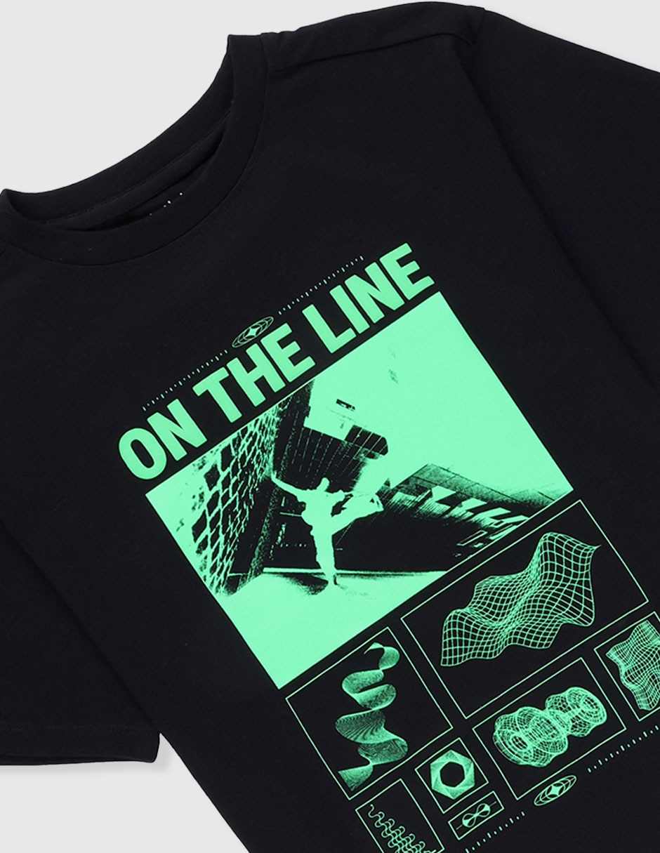 Playera manga corta para niño