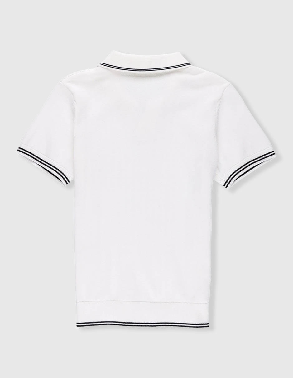 Playera tipo polo de algodón para niño 2