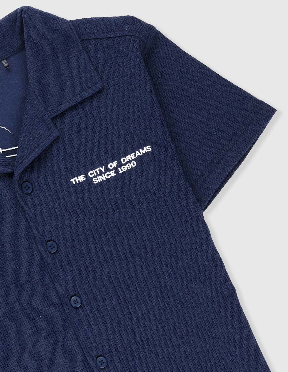 Camisa casual manga corta para niño