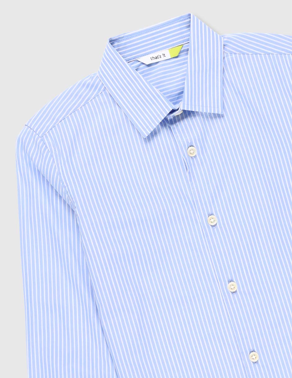 Camisa casual de algodón manga larga para niño