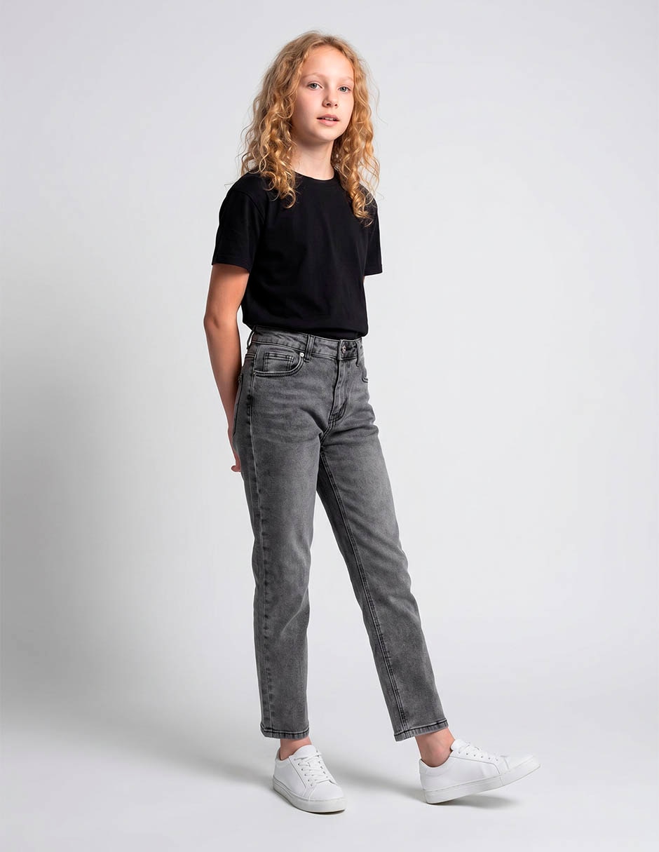 Jeans slim deslavado para niño