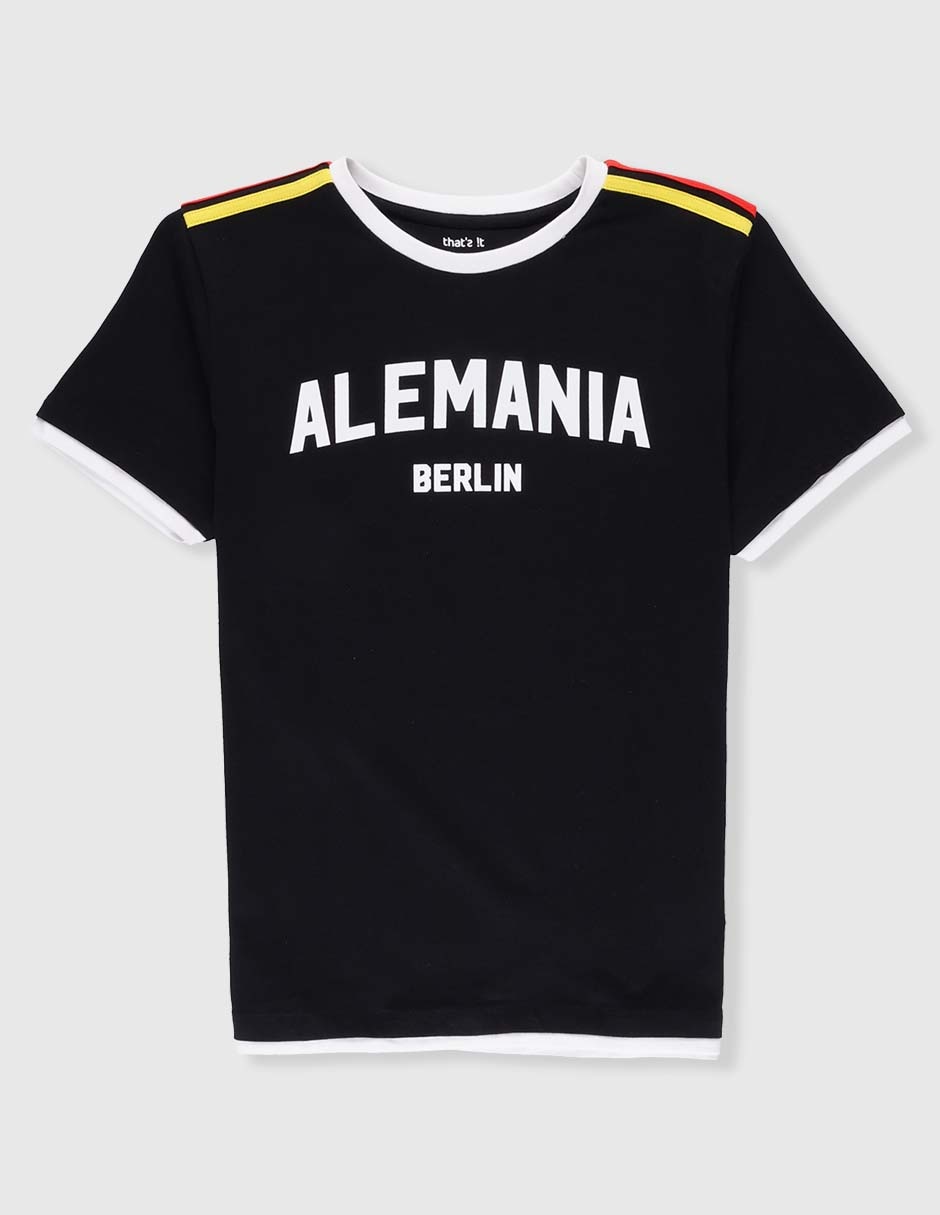Playera Alemania manga corta para niño Playera Alemania manga corta para niño