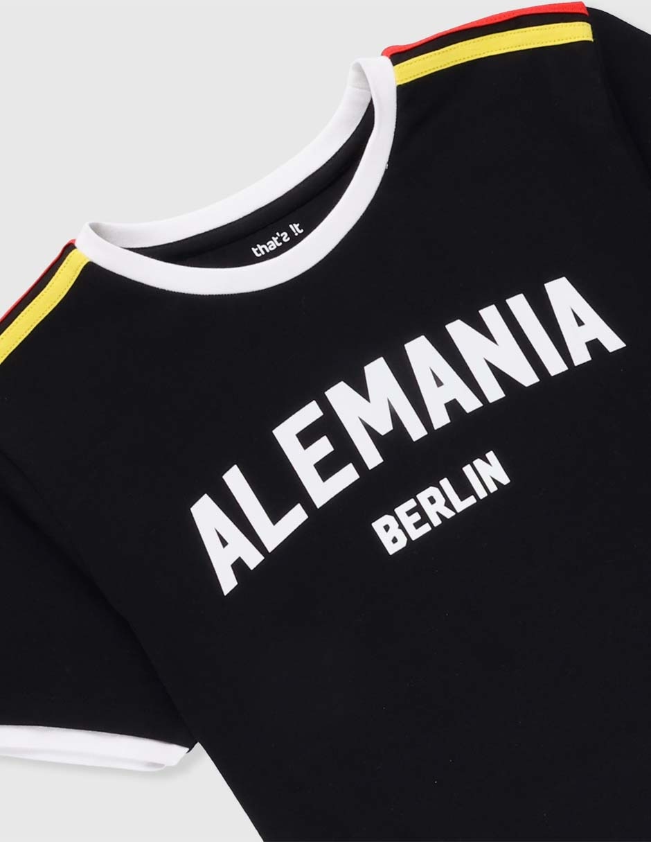 Playera Alemania manga corta para niño