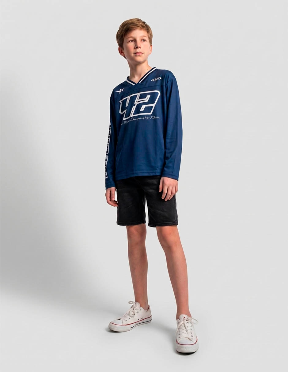 Playera manga larga para niño Playera manga larga para niño
