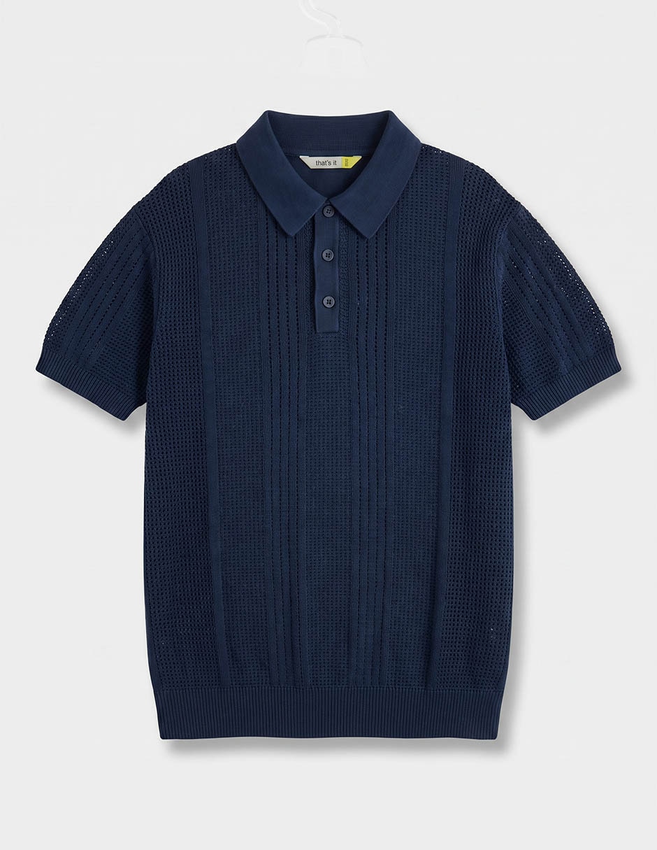Playera tipo polo de algodón para niño 2