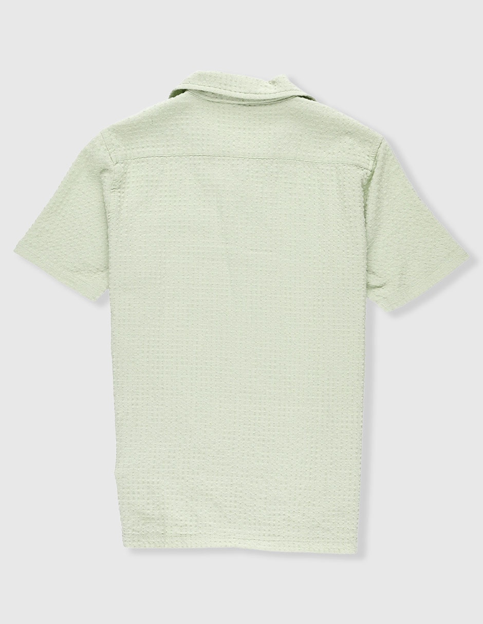 Camisa casual de algodón manga corta para niño