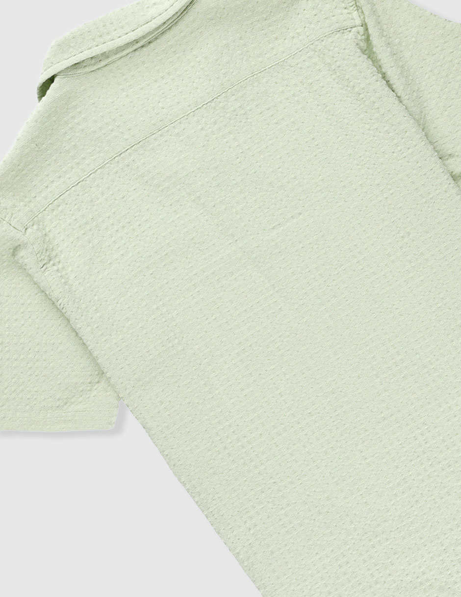 Camisa casual de algodón manga corta para niño