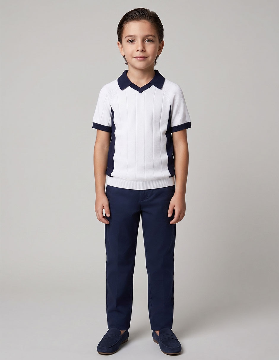 Playera tipo polo That's It de algodón para niño