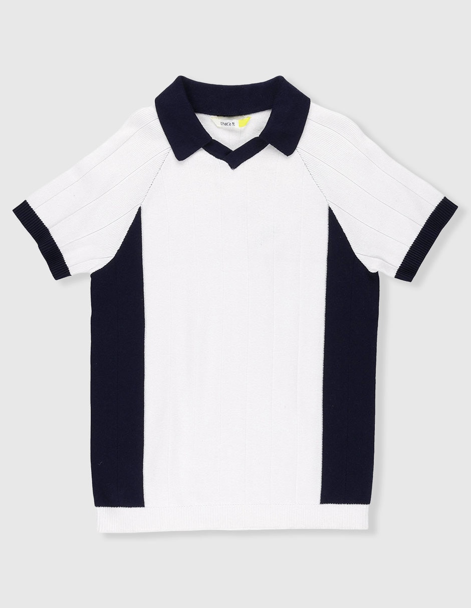 Playera tipo polo That's It de algodón para niño