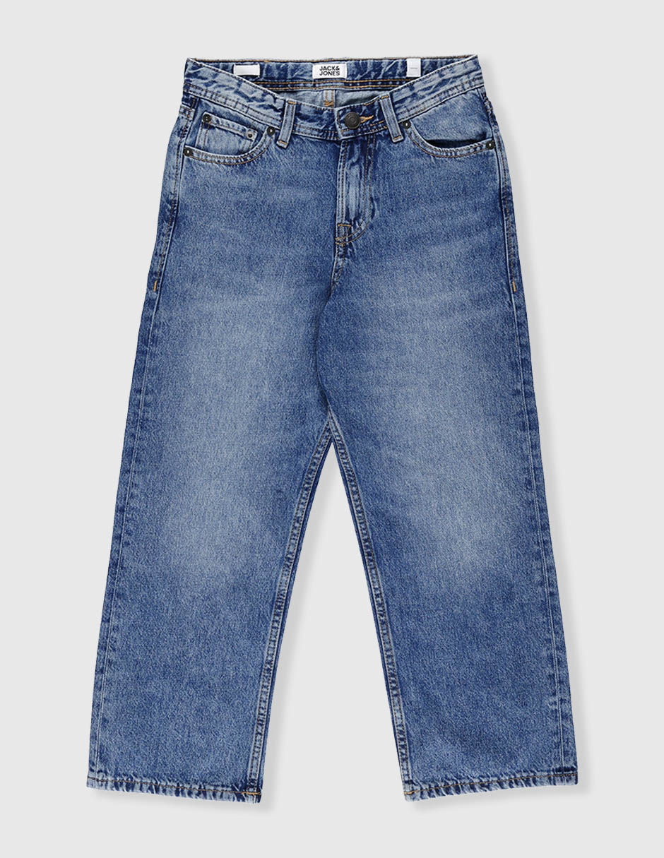 Jeans straight deslavado para niño