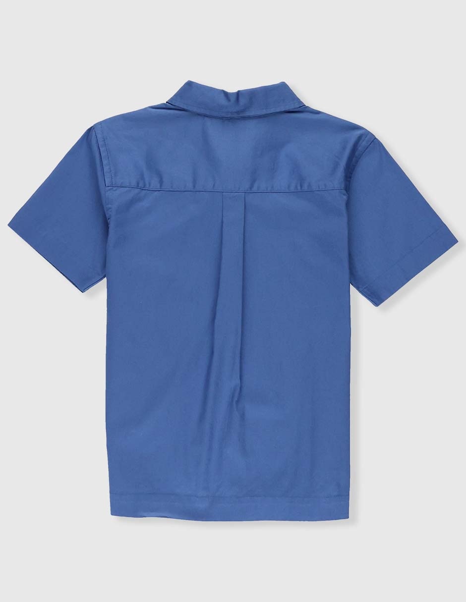 Camisa casual de algodón manga corta para niño