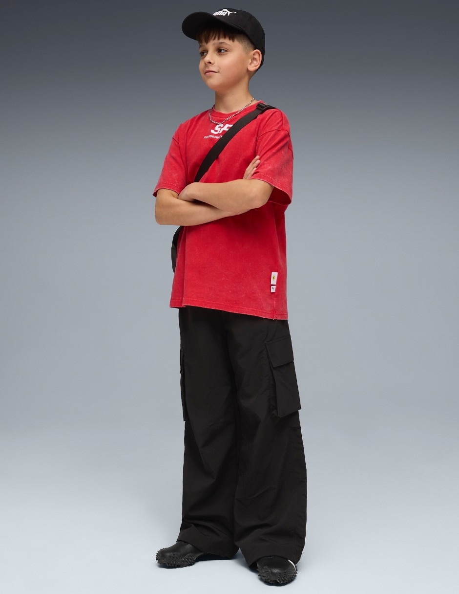 Playera Ferrari Ferrari Kids Car Graphic Tee manga corta para niño 4