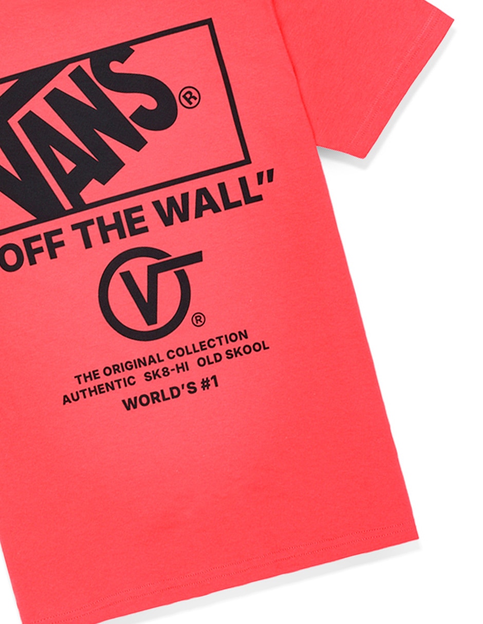 Playera Vans manga corta para niño