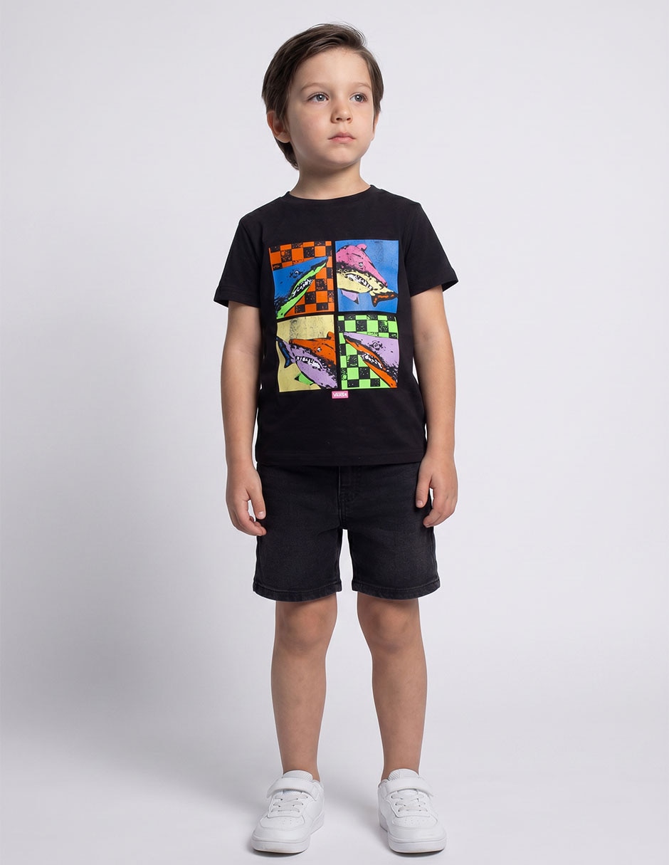 Playera manga regular para niño Playera manga regular para niño