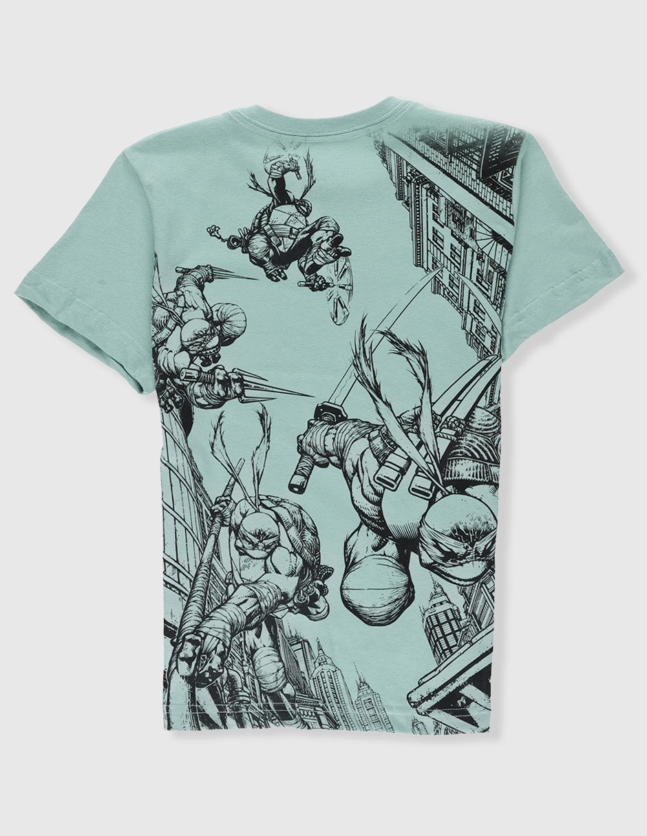 Playera Tortugas Ninja manga corta para niño