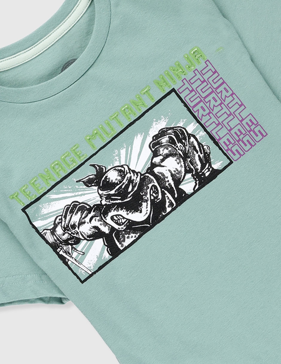 Playera Tortugas Ninja manga corta para niño