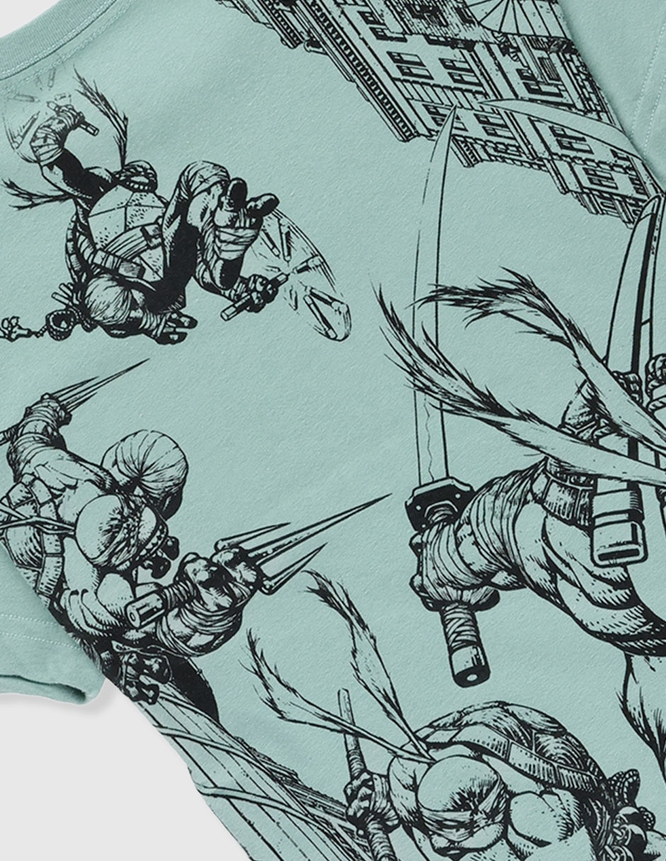 Playera Tortugas Ninja manga corta para niño