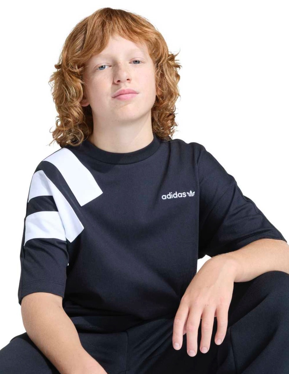 Playera Adidas Originals Lo Blocked Tee manga corta para niño