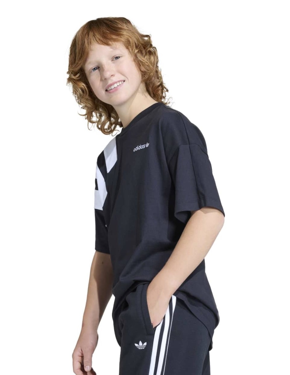 Playera Adidas Originals Lo Blocked Tee manga corta para niño
