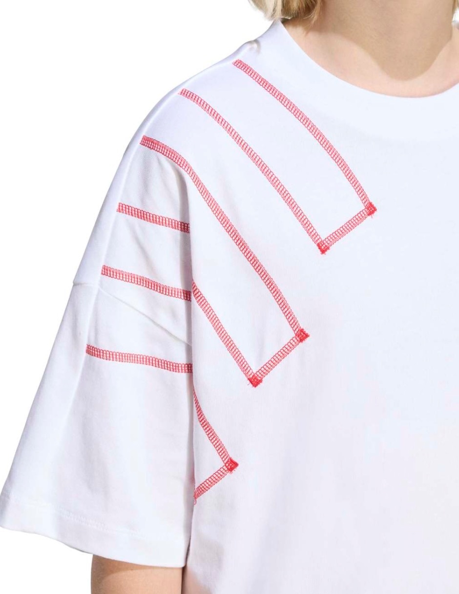 Playera Adidas Lo Blocked Tee manga corta para niño