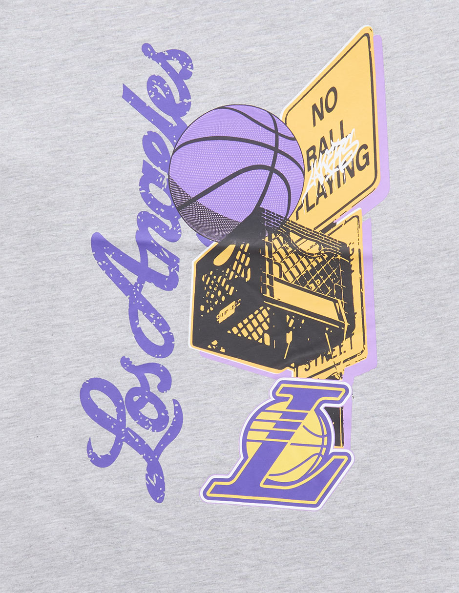 Playera Los Angeles Lakers manga corta para niño 3